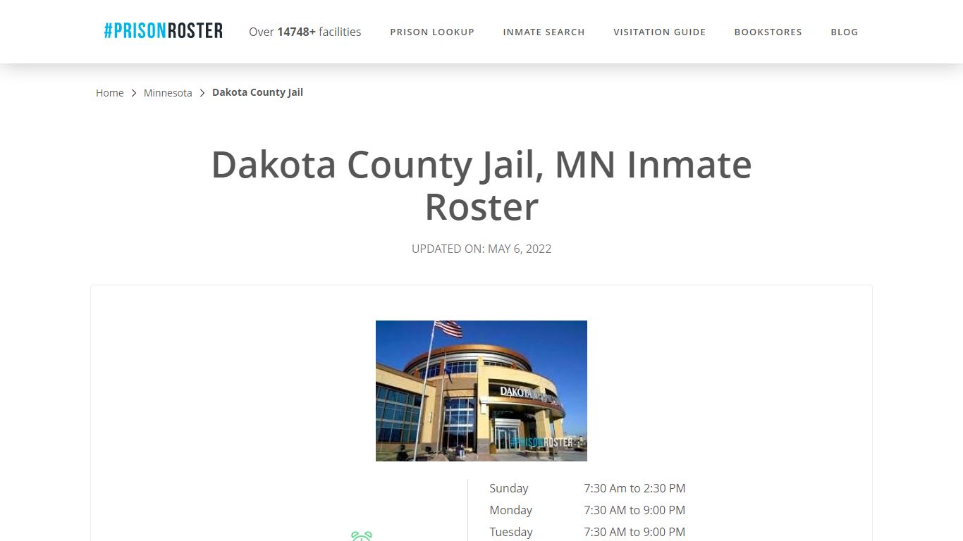 Dakota County Jail, MN Inmate Roster - Prisonroster